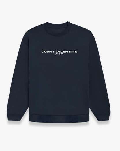 Navy Blue Unisex Oversized Sweatshirt