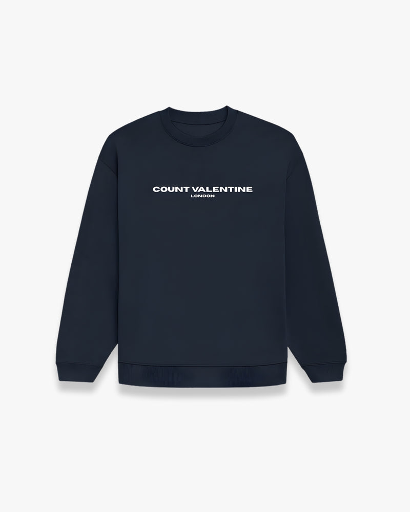 NAVY BLUE OVERSIZED SWEATSHIRT