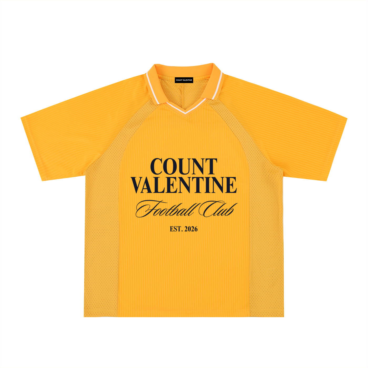 Striped V-Neck Soccer Jersey