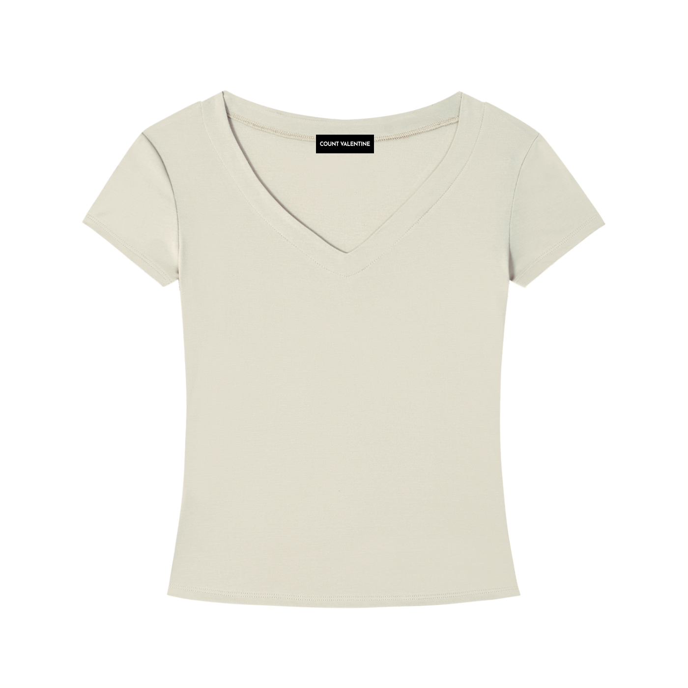 Tencel Slim Fit V-Neck T-Shirt