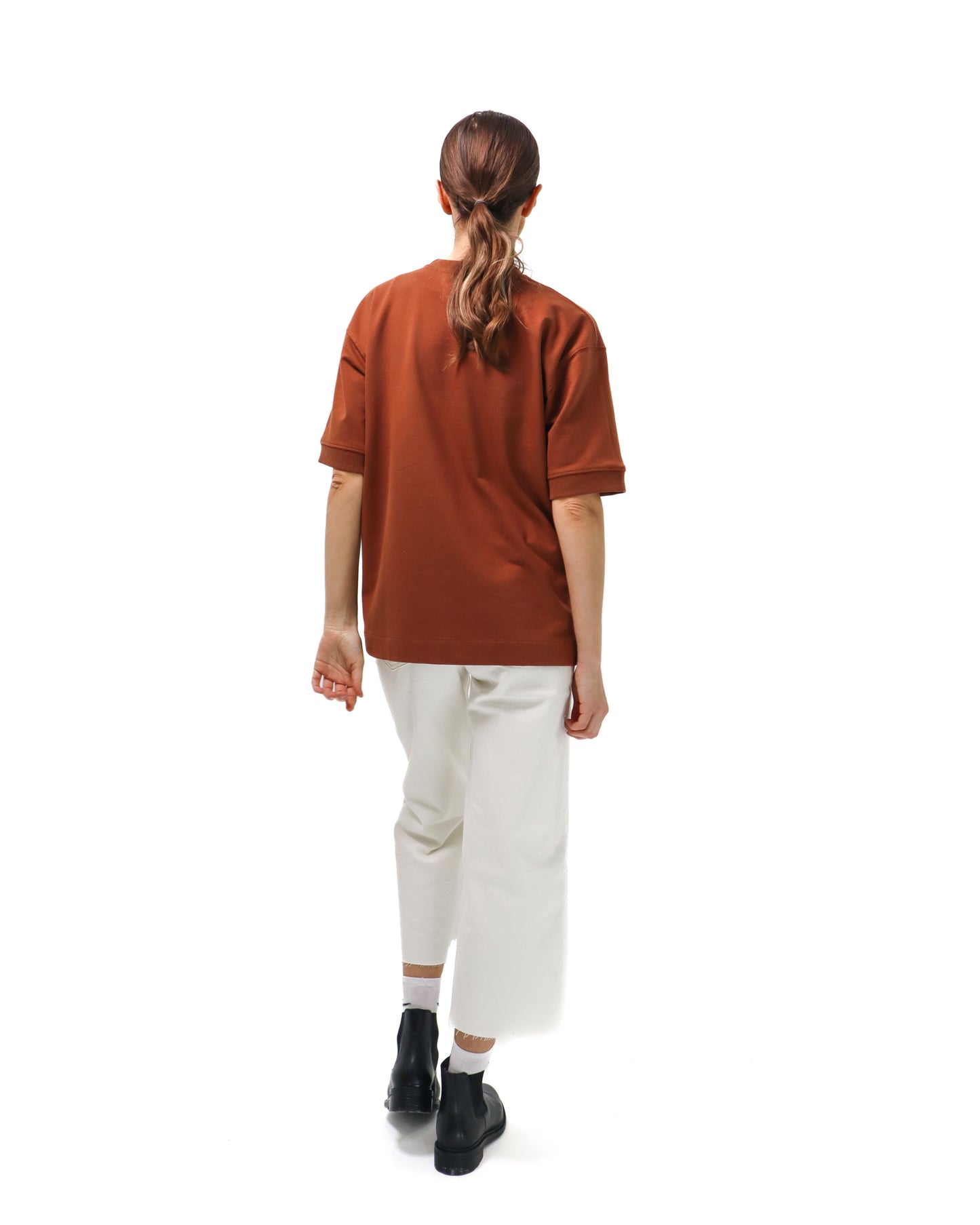 T-shirt oversize marron