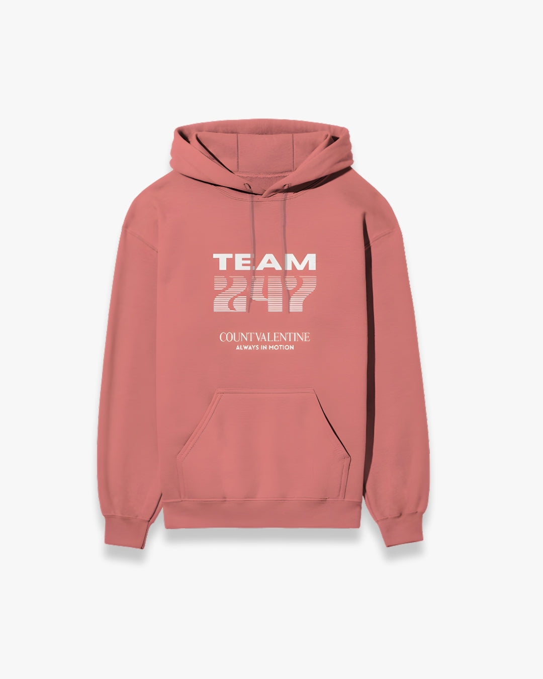 TEAM 247 CORAL PERFORMANCE HOODIE