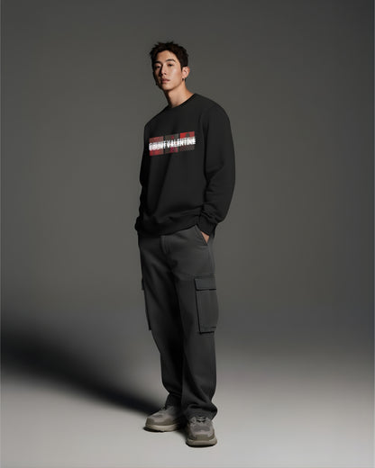 Black Blurred Unisex Sweatshirt