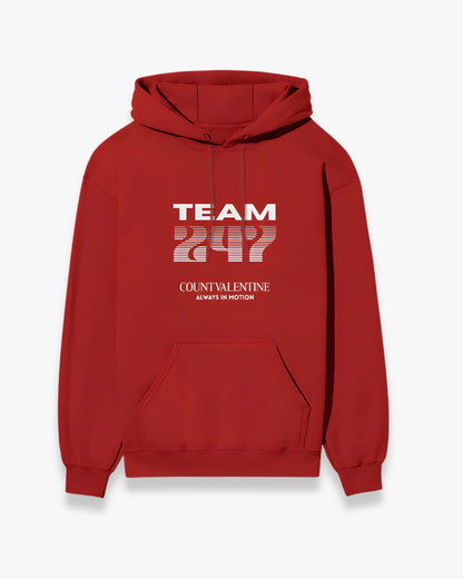 TEAM 247 RED PERFORMANCE HOODIE