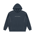 Unisex Oversized Piping Fleece Hoodie