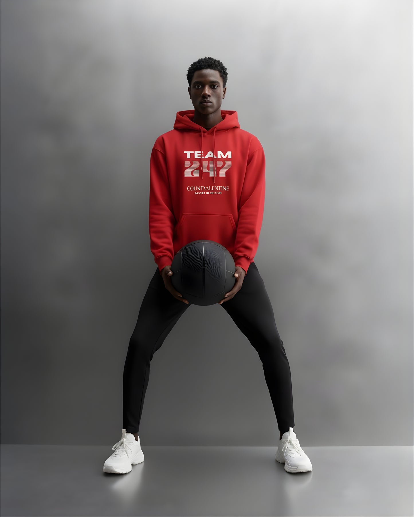 TEAM 247 RED PERFORMANCE HOODIE