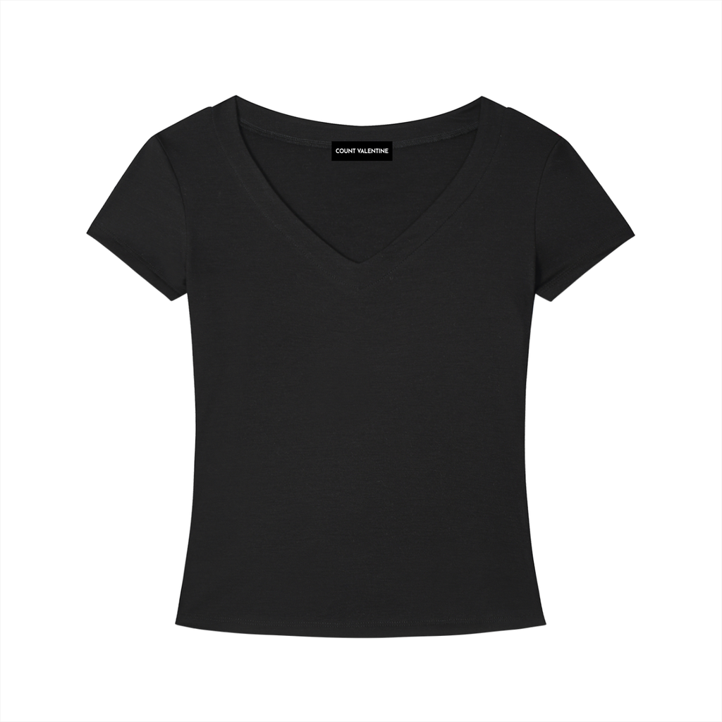 Tencel Slim Fit V-Neck T-Shirt