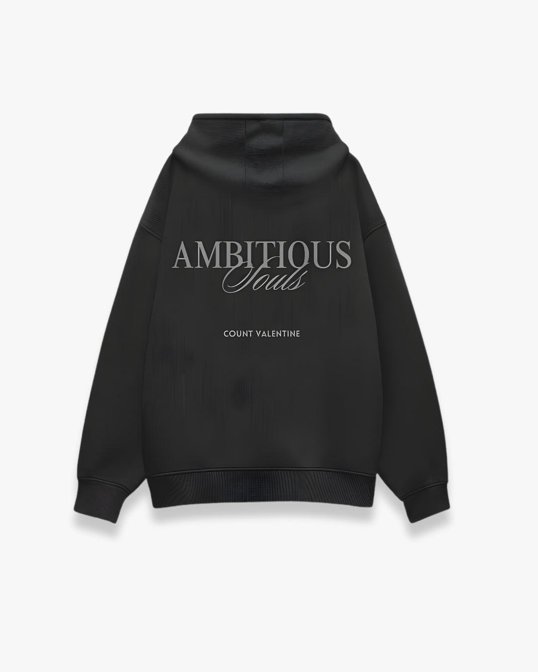 AMBITIOUS SOULS BLACK OVERSIZED HOODIE
