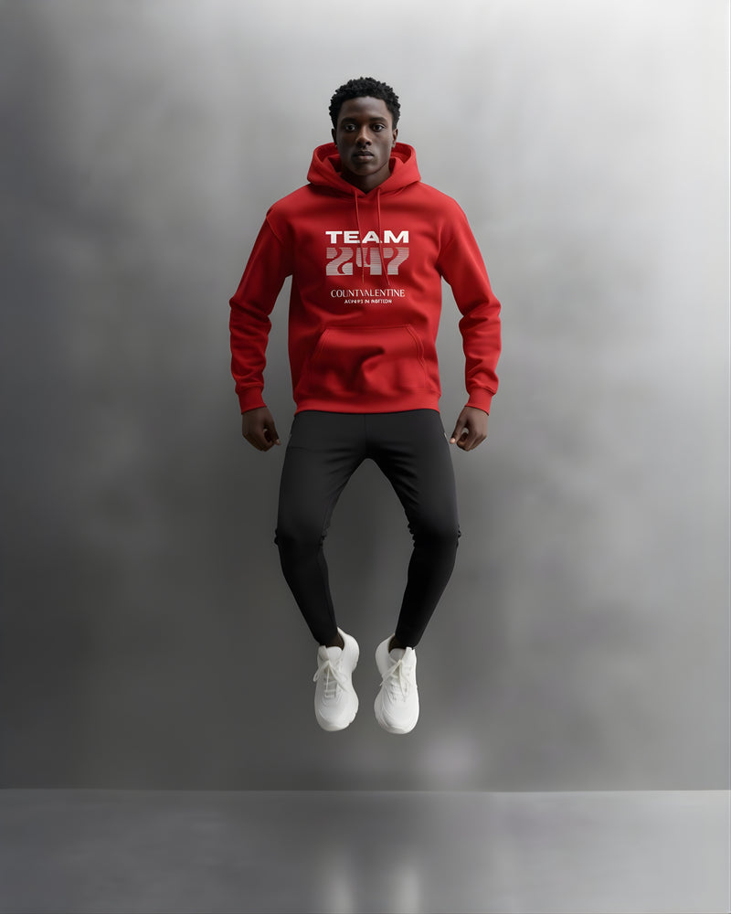 TEAM 247 RED PERFORMANCE HOODIE