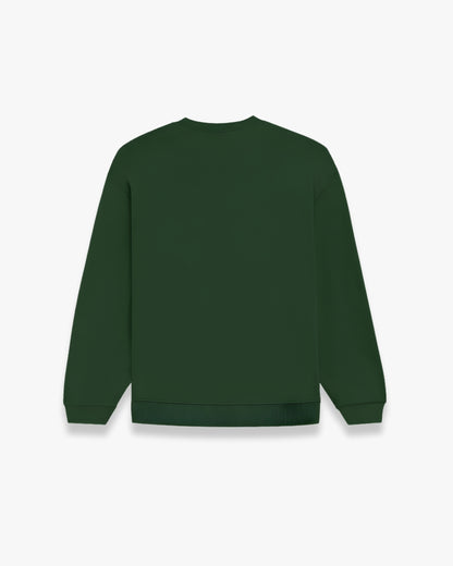 BOTTLE GREEN OVERSIZED SWEATSHIRT