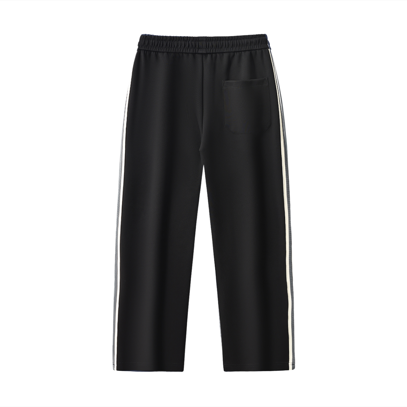 Contrast Side-Stripe Straight-Leg  Pants