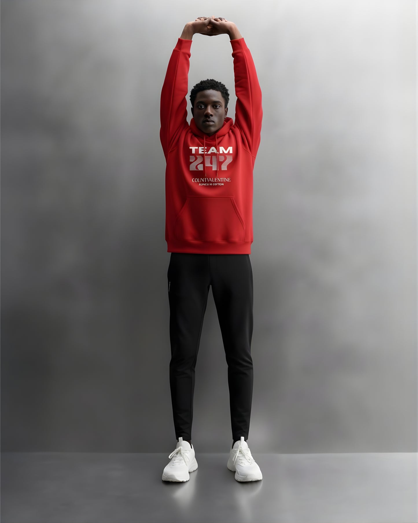 TEAM 247 RED PERFORMANCE HOODIE