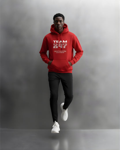 TEAM 247 RED PERFORMANCE HOODIE