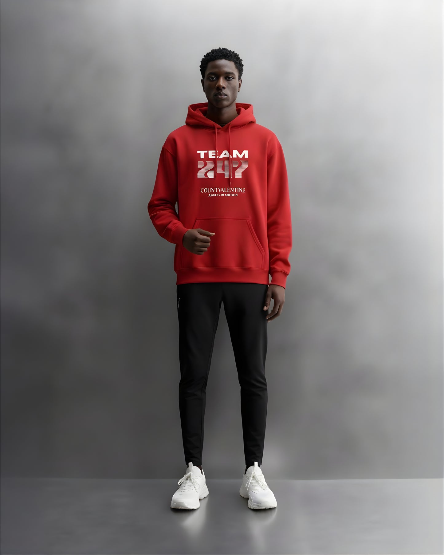 TEAM 247 RED PERFORMANCE HOODIE