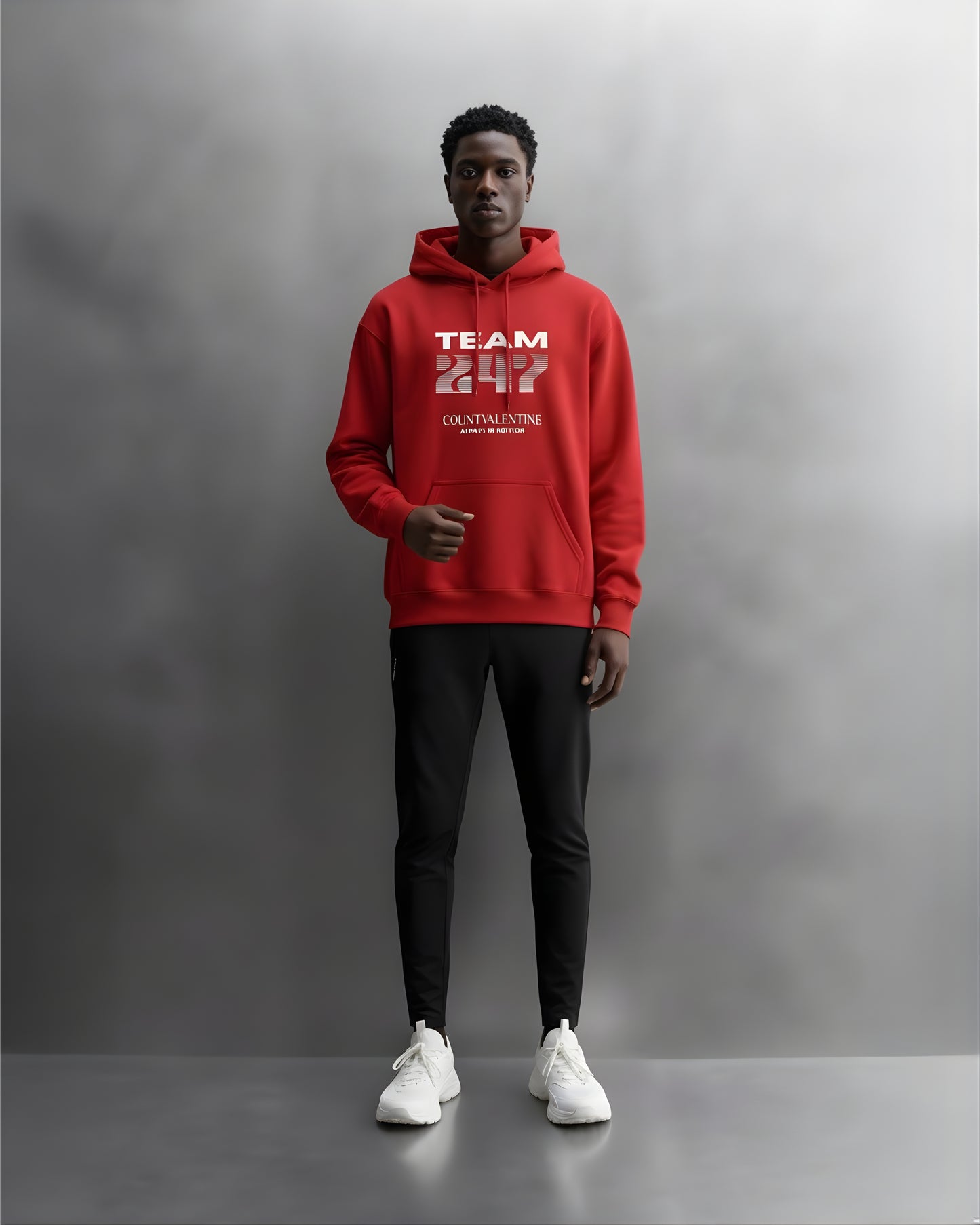 TEAM 247 RED PERFORMANCE HOODIE