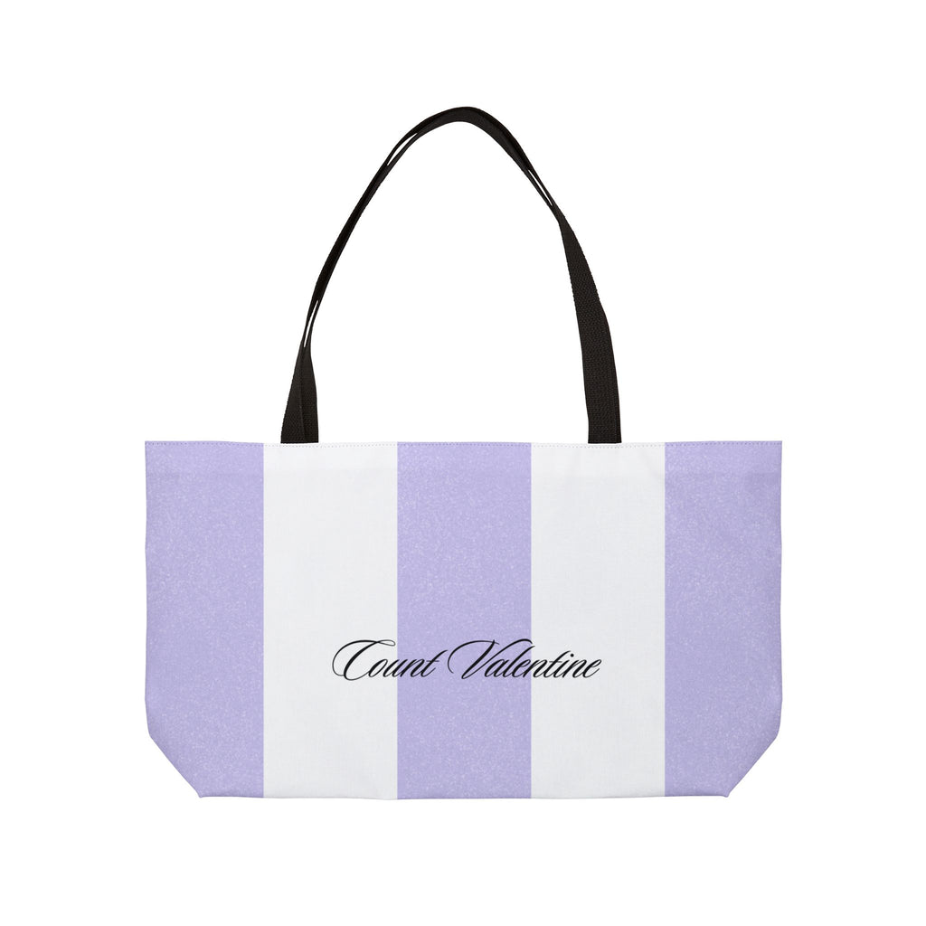 Striped Weekender Tote Bag