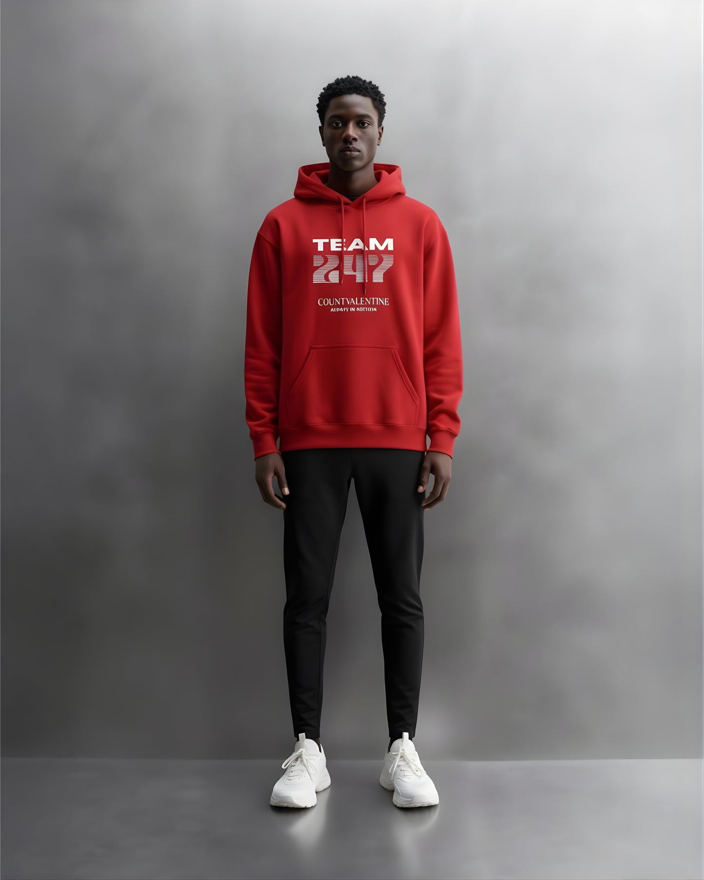TEAM 247 RED PERFORMANCE HOODIE