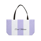 Striped Weekender Tote Bag