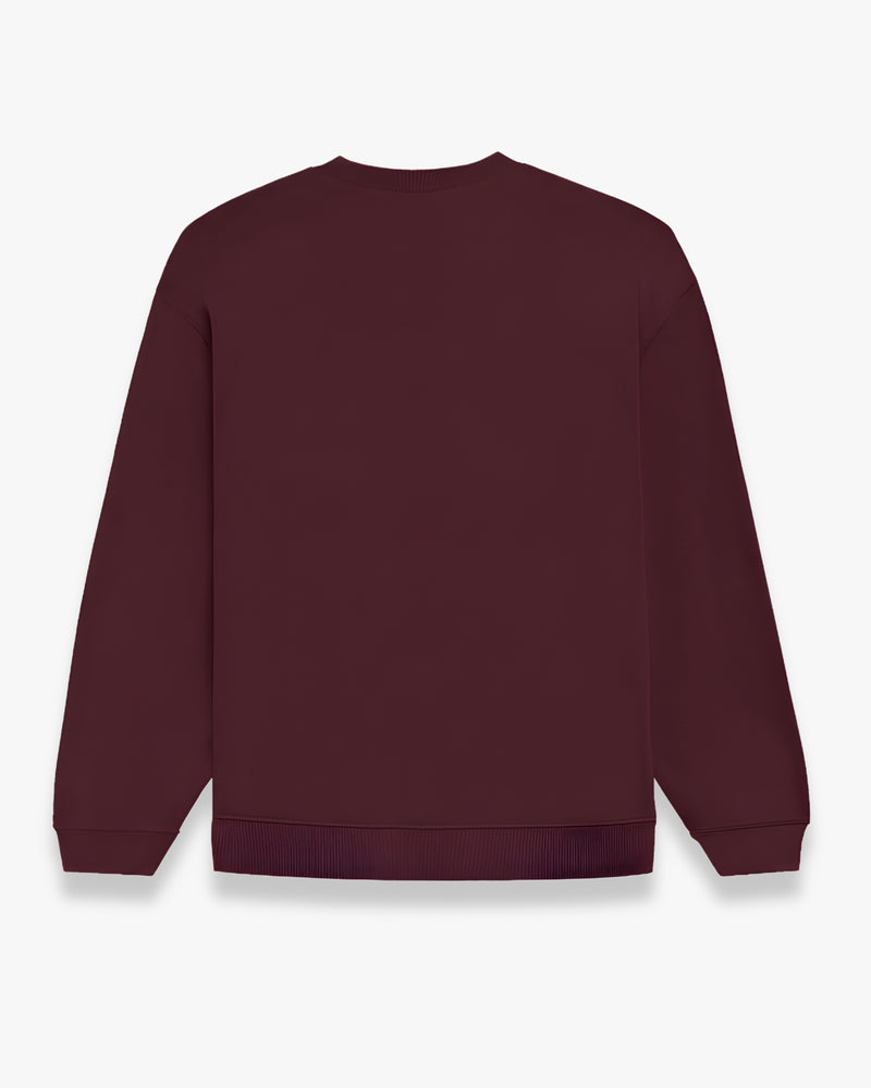 Maroon Unisex Oversized Sweatshirt