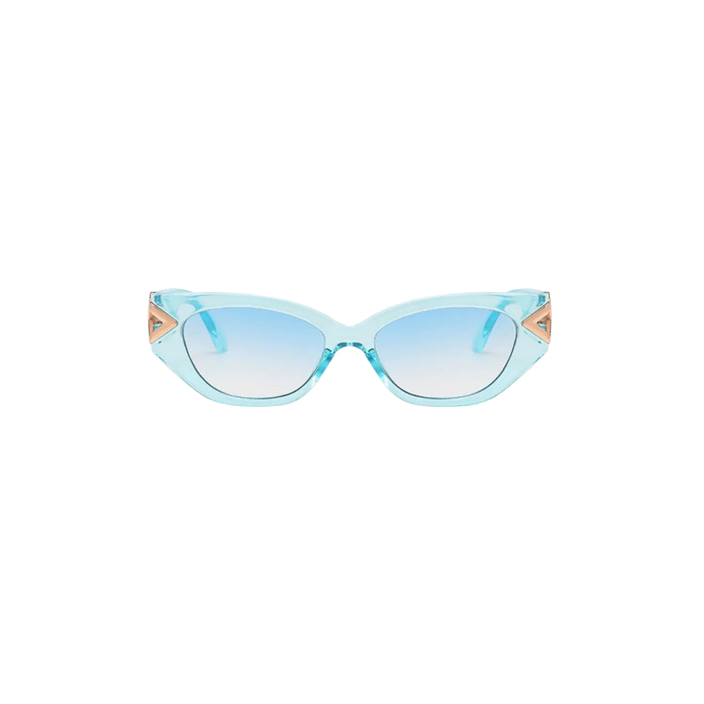 Aqua Cat Eye Sunglasses