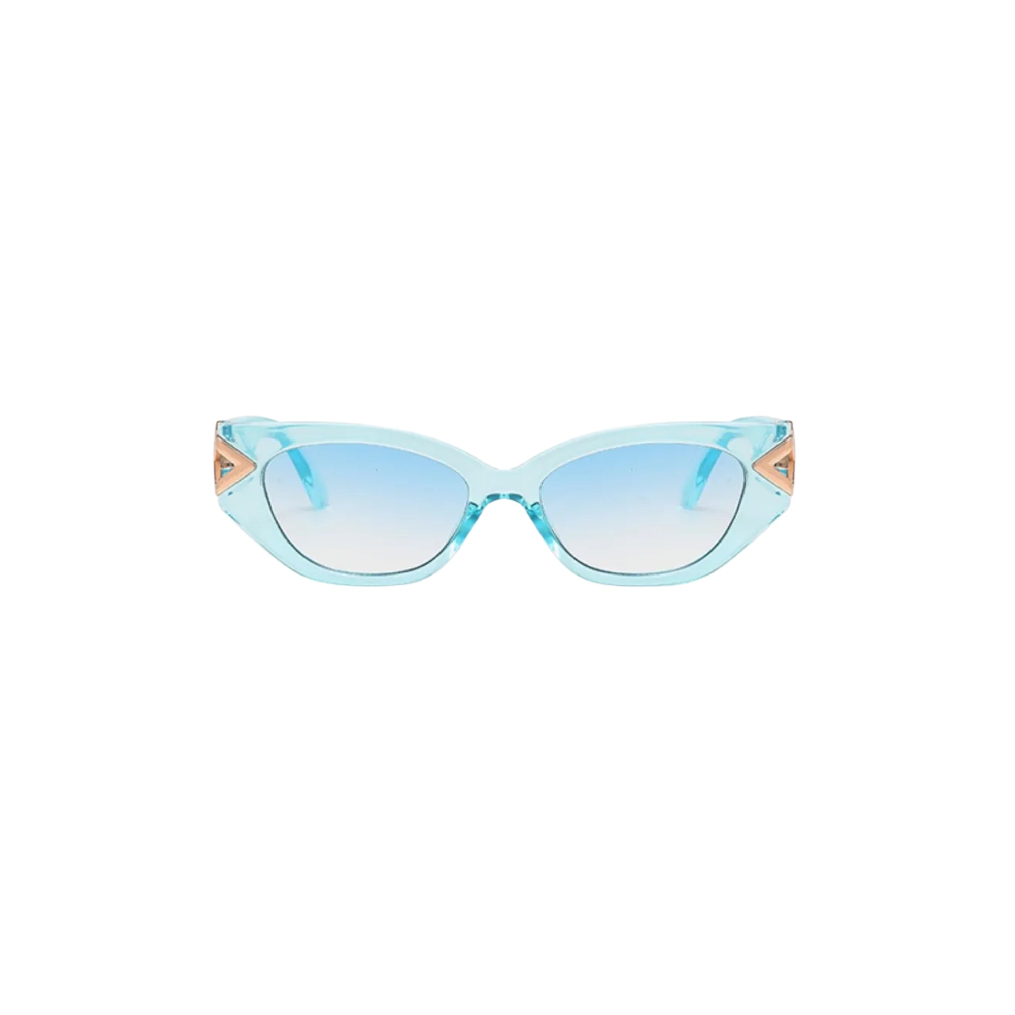 Aqua Cat Eye Sunglasses