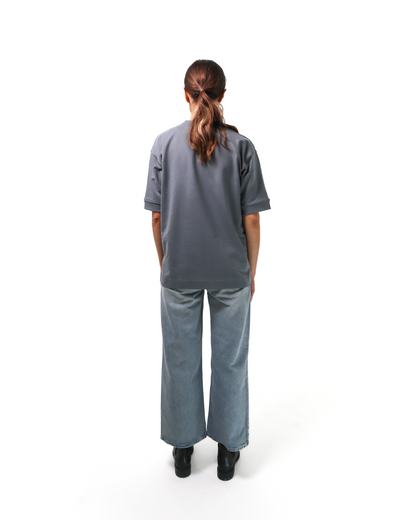 T-shirt oversize gris