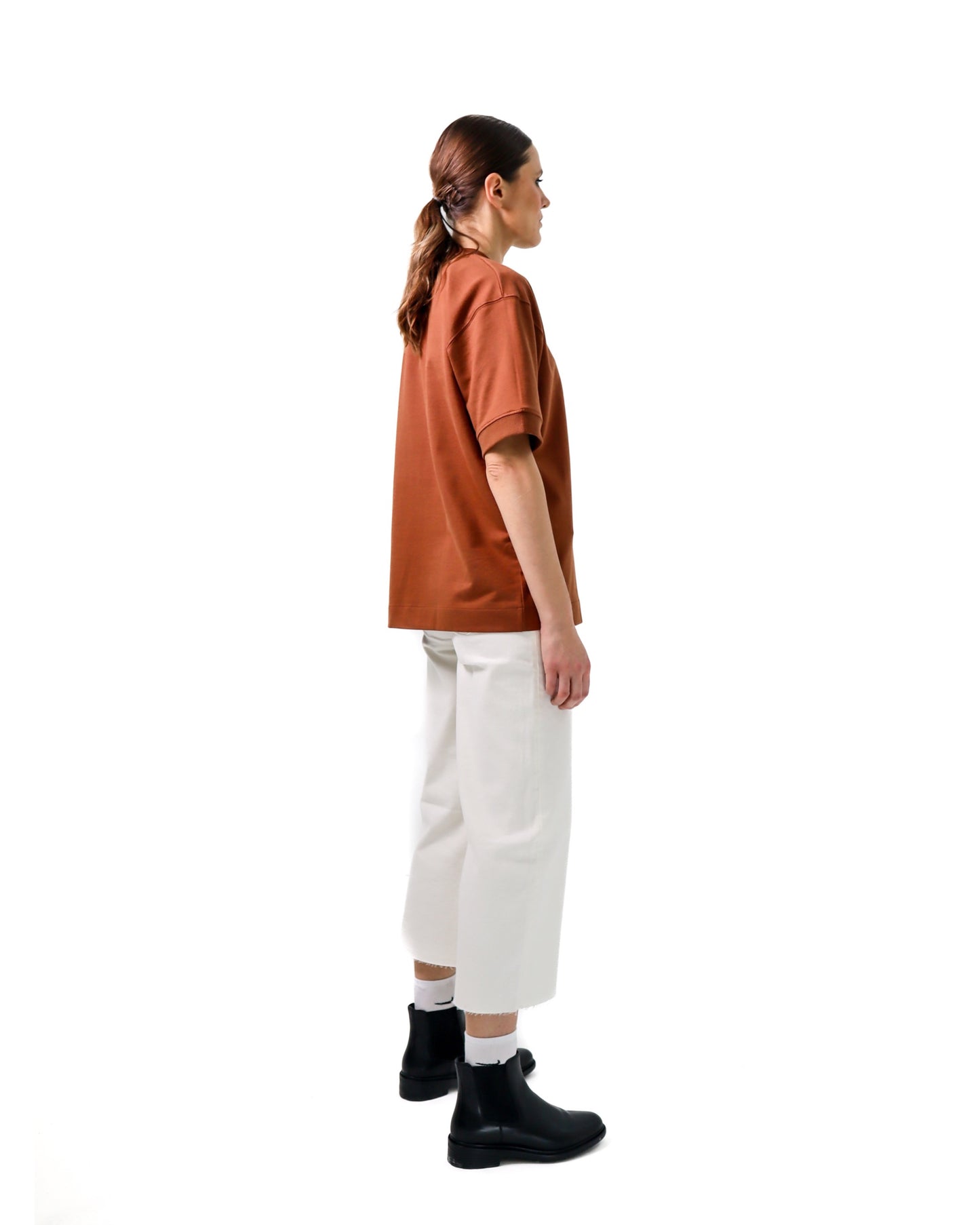 T-shirt oversize marron