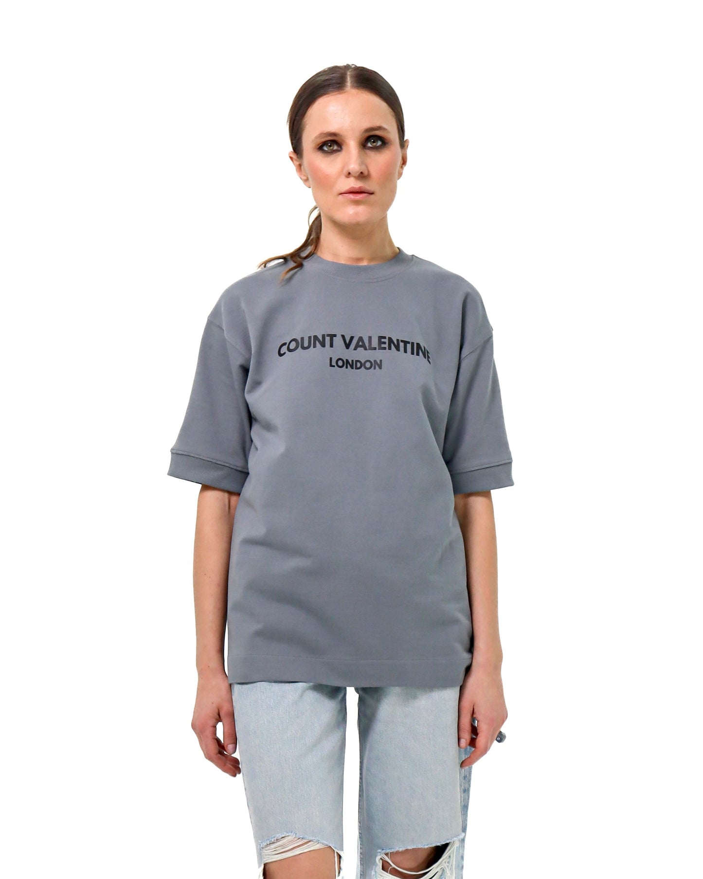 T-shirt oversize gris