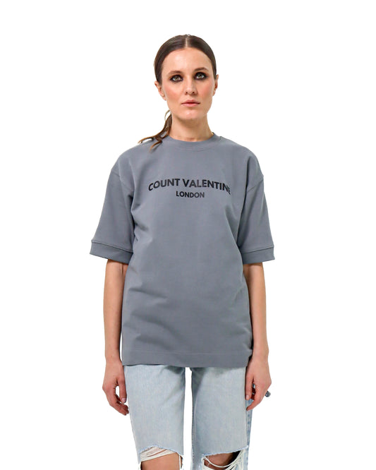 Grey Heavy Oversized T-Shirt (Women)