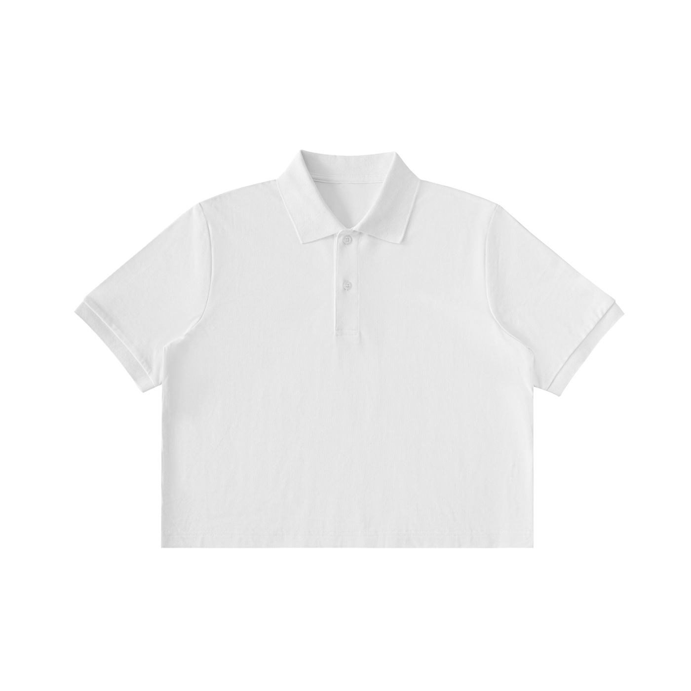 Essential Cropped Polo Shirt