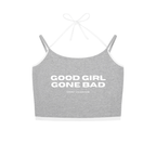 Contrast Binding Halter Tank Top