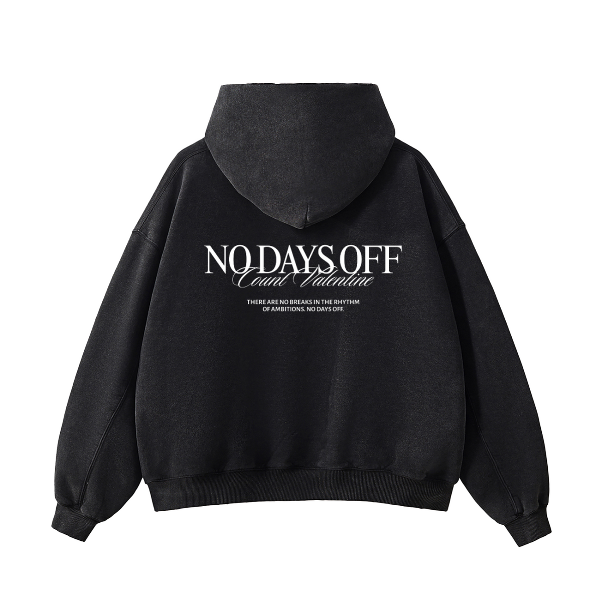 Frayed Enzyme Washed Fleece Hoodie
