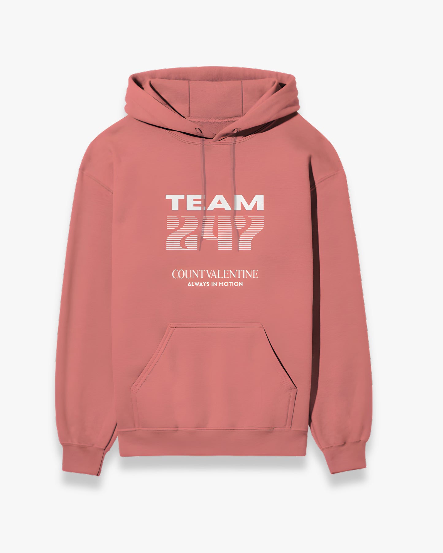TEAM 247 CORAL PERFORMANCE HOODIE