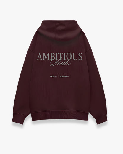 Ambitious Soul Maroon Unisex Oversized Hoodie