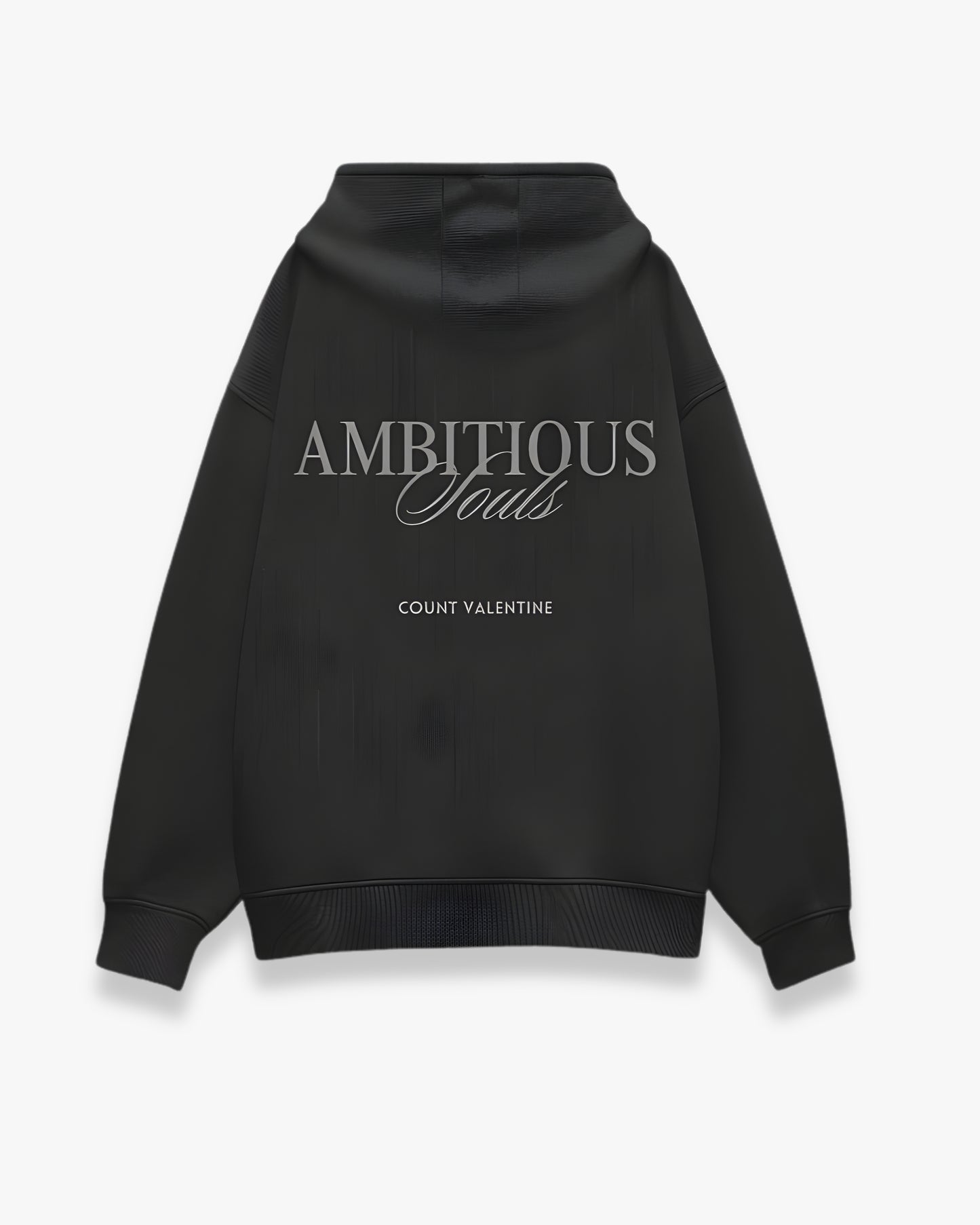 Ambitious Souls Black Unisex Oversized Hoodie