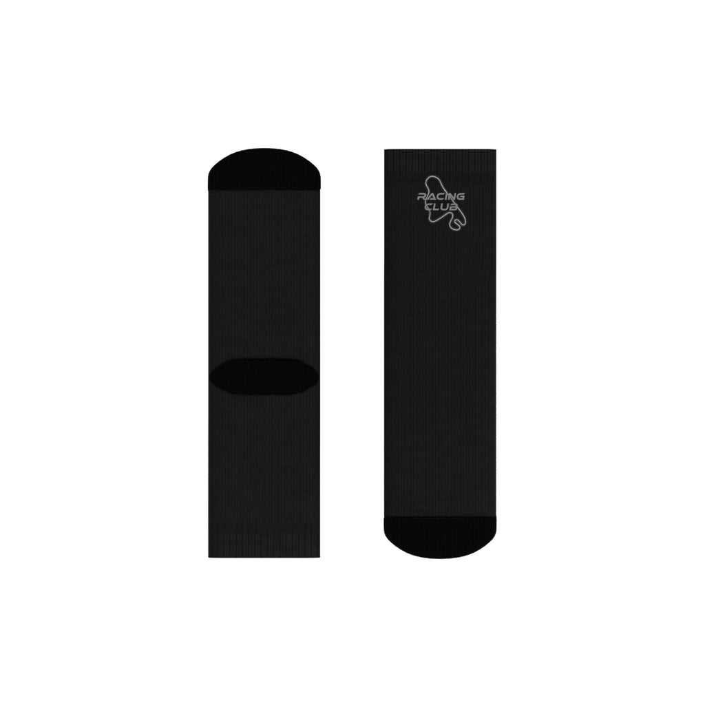Minimal Black Track Socks - Racing Club