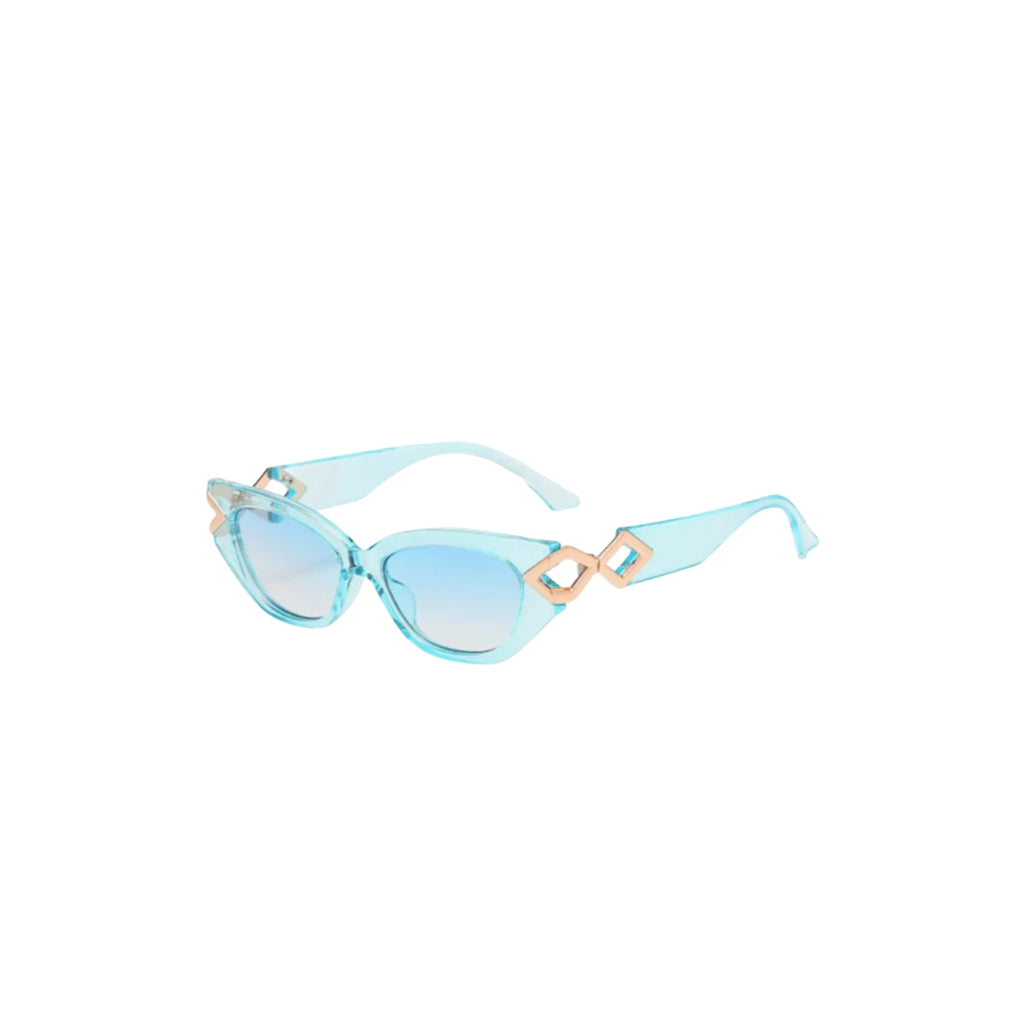 Aqua Cat Eye Sunglasses