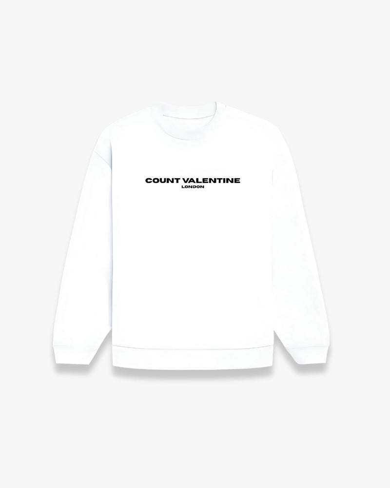 WHITE OVERSIZED SWEATSHIRT