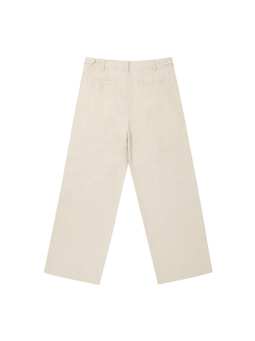 Adjustable Waist Straight-Leg Pants