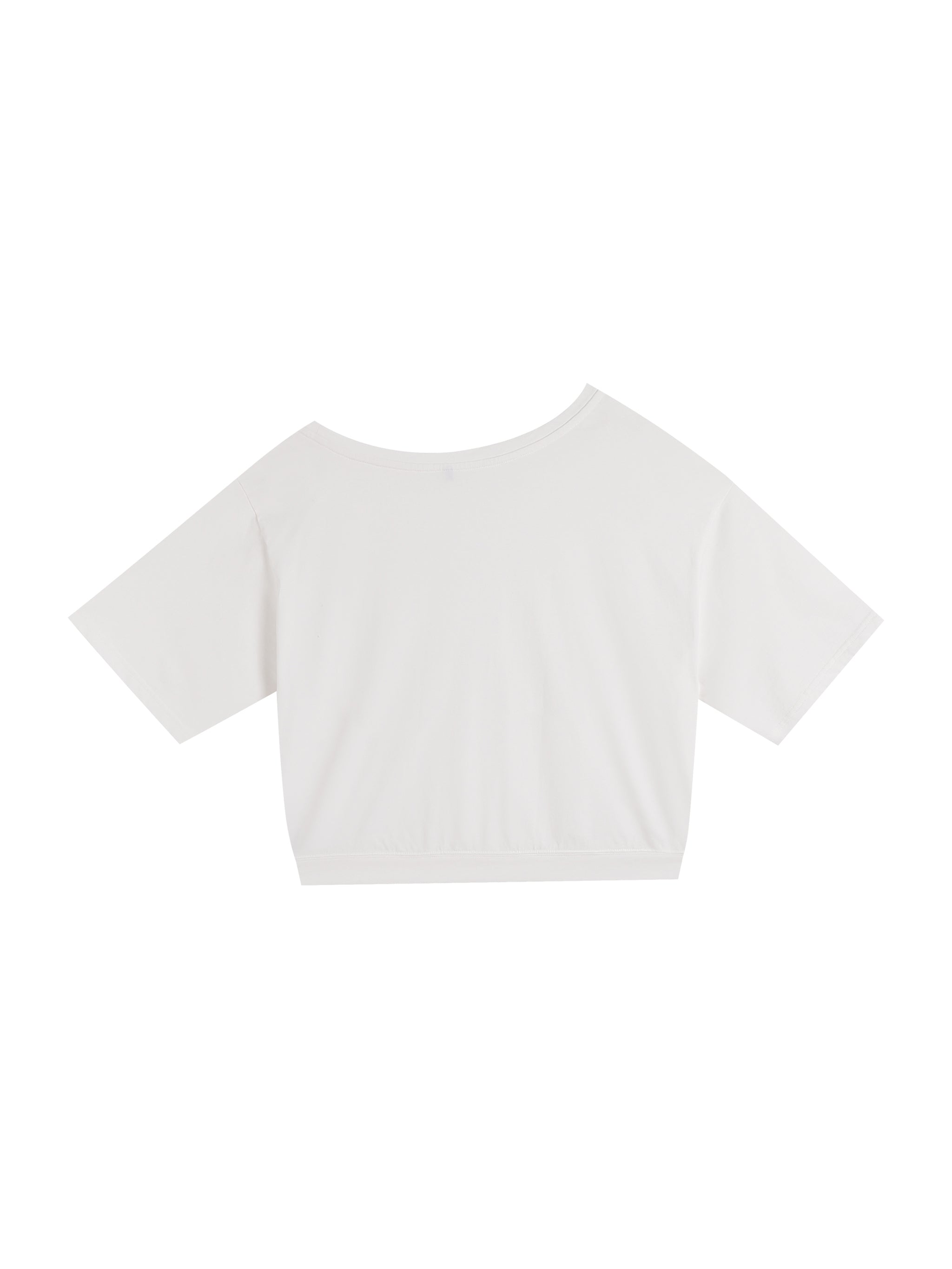 Asymmetric Shoulder Oversized Cotton T-Shirt