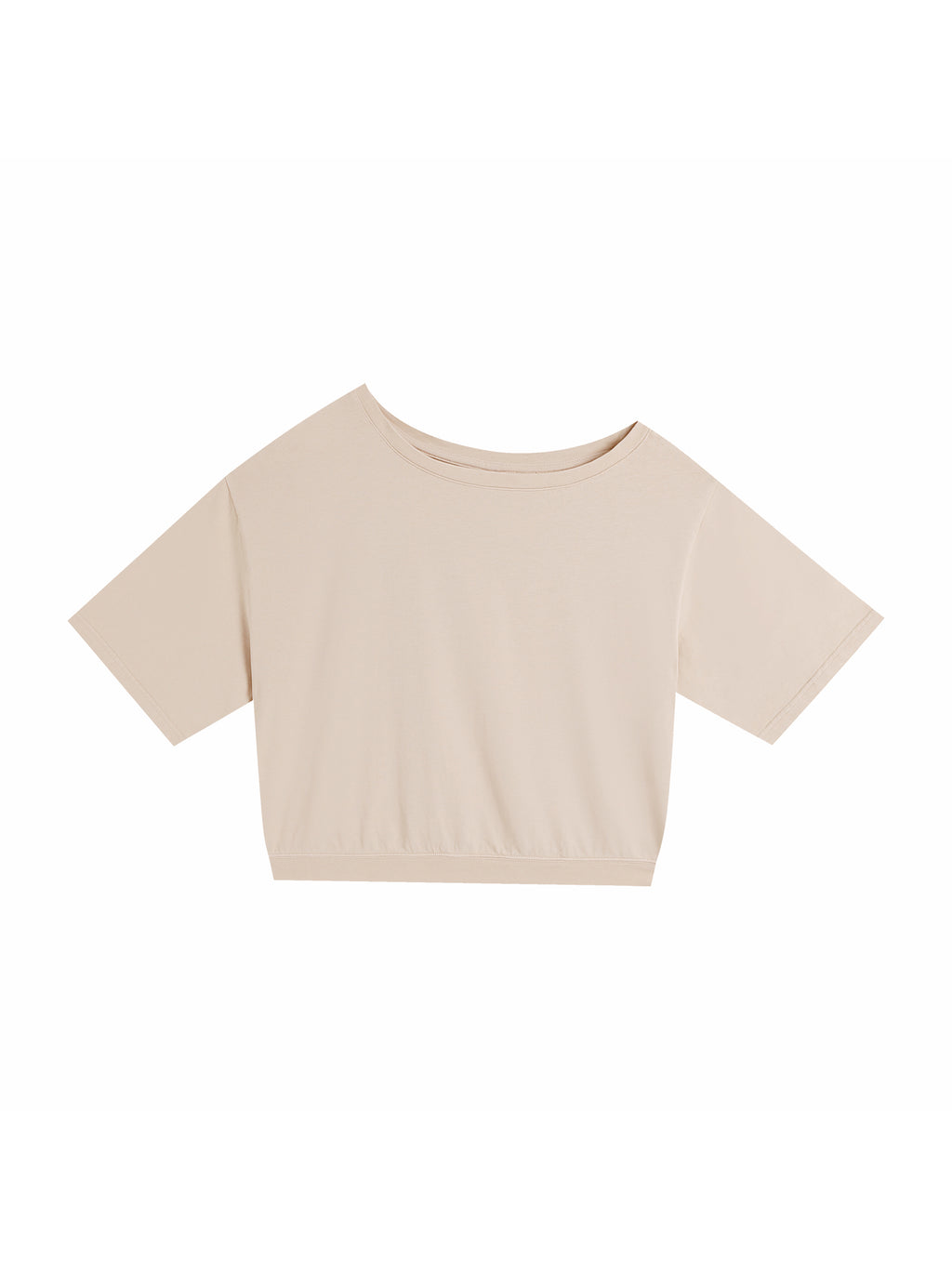 Asymmetric Shoulder Oversized Cotton T-Shirt