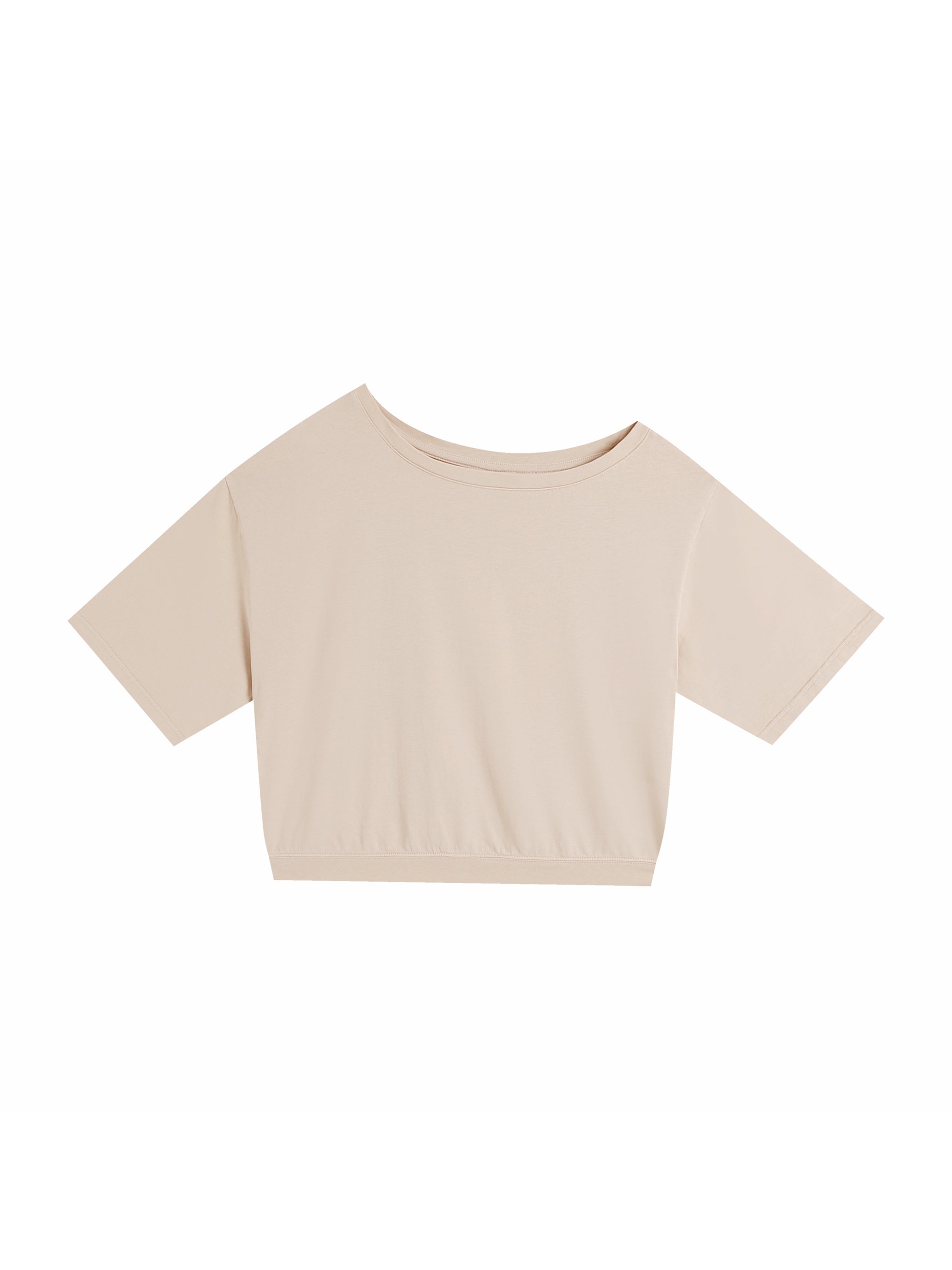Asymmetric Shoulder Oversized Cotton T-Shirt