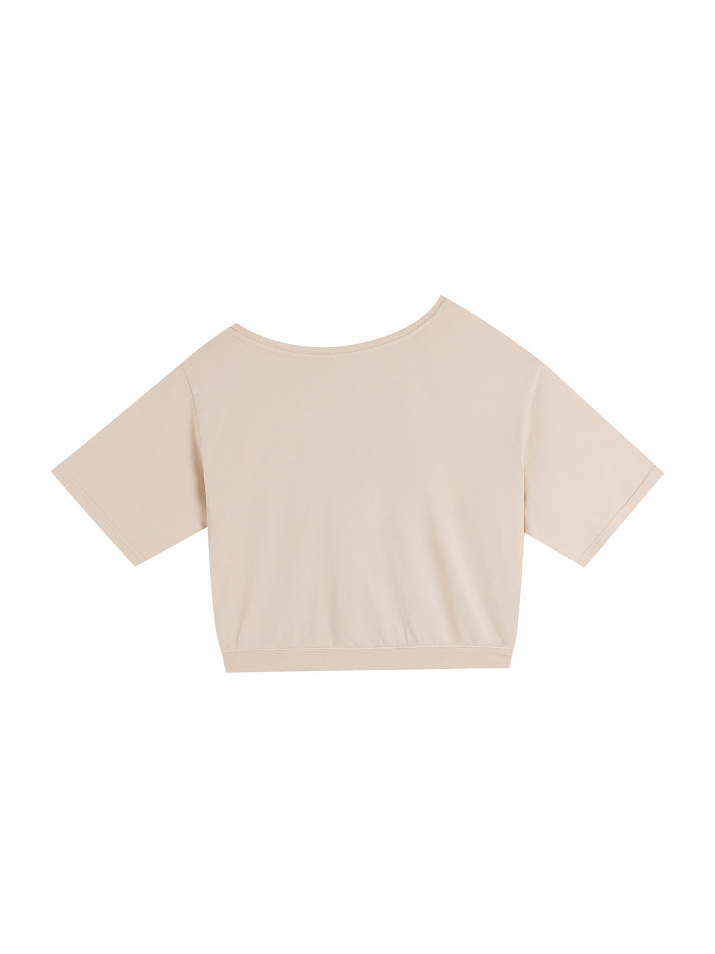 Asymmetric Shoulder Oversized Cotton T-Shirt