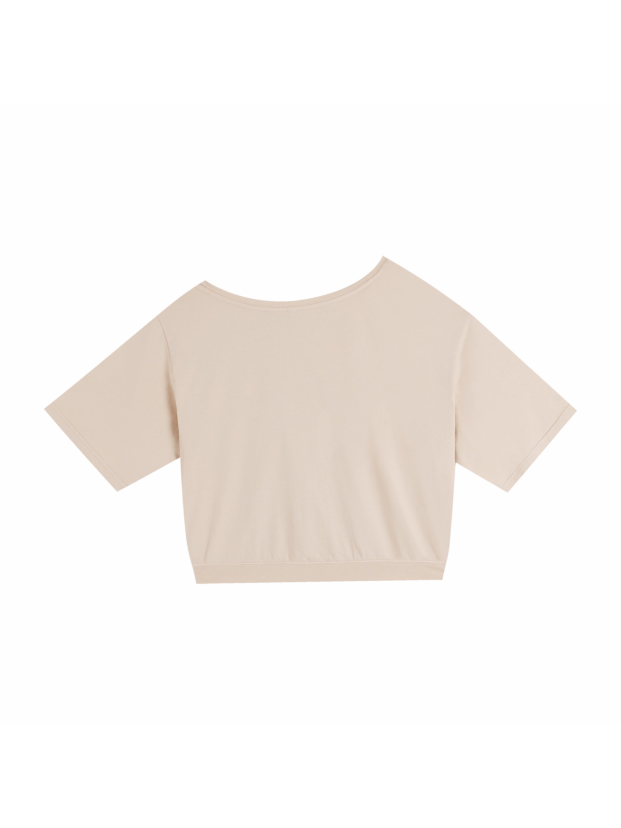 Asymmetric Shoulder Oversized Cotton T-Shirt