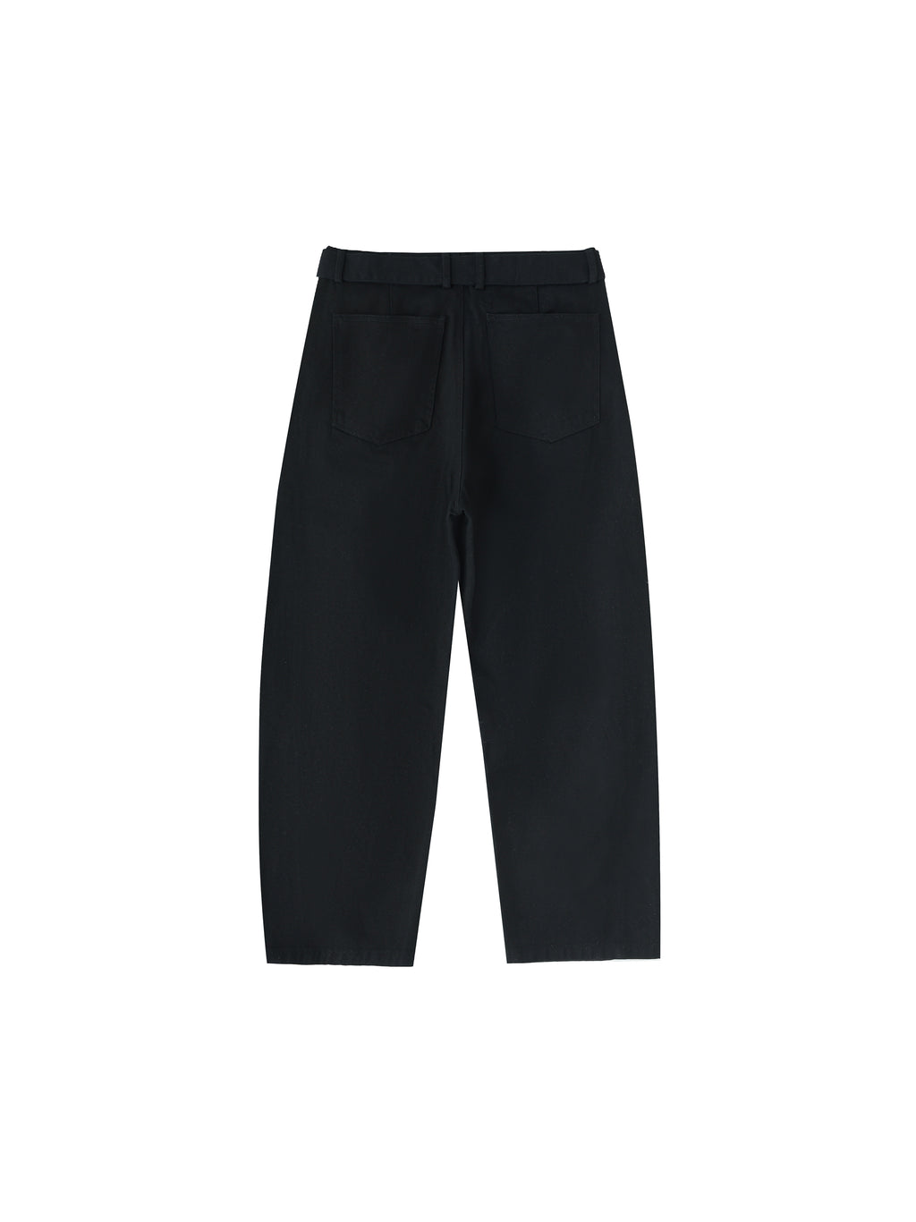 Belted Barrel-leg Chino Pants