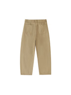 Belted Barrel-leg Chino Pants