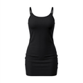 Women's Solid Tight Sleeveless Dress