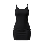 Women's Solid Tight Sleeveless Dress
