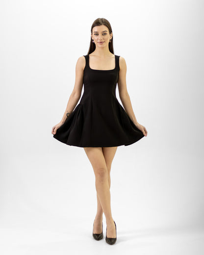 BLACK MINI SKIRT DRESS - Count Valentine