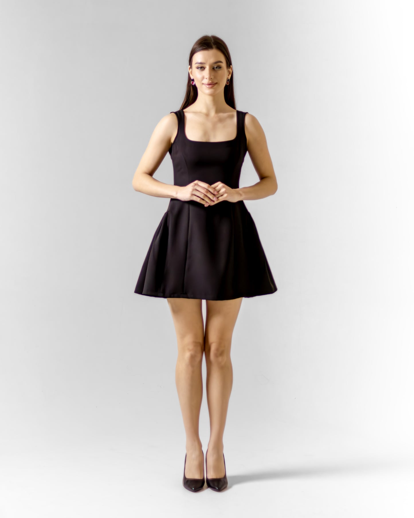 BLACK MINI SKIRT DRESS - Count Valentine